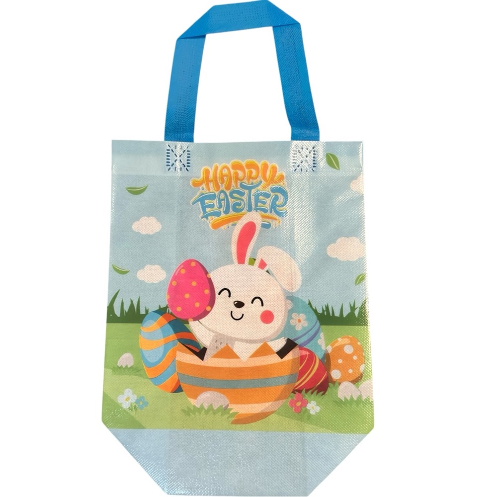 Happy Easter Bunny Tote Gift Pastel Bag Various Colors New 3/$15✨ - Picture 6 of 6